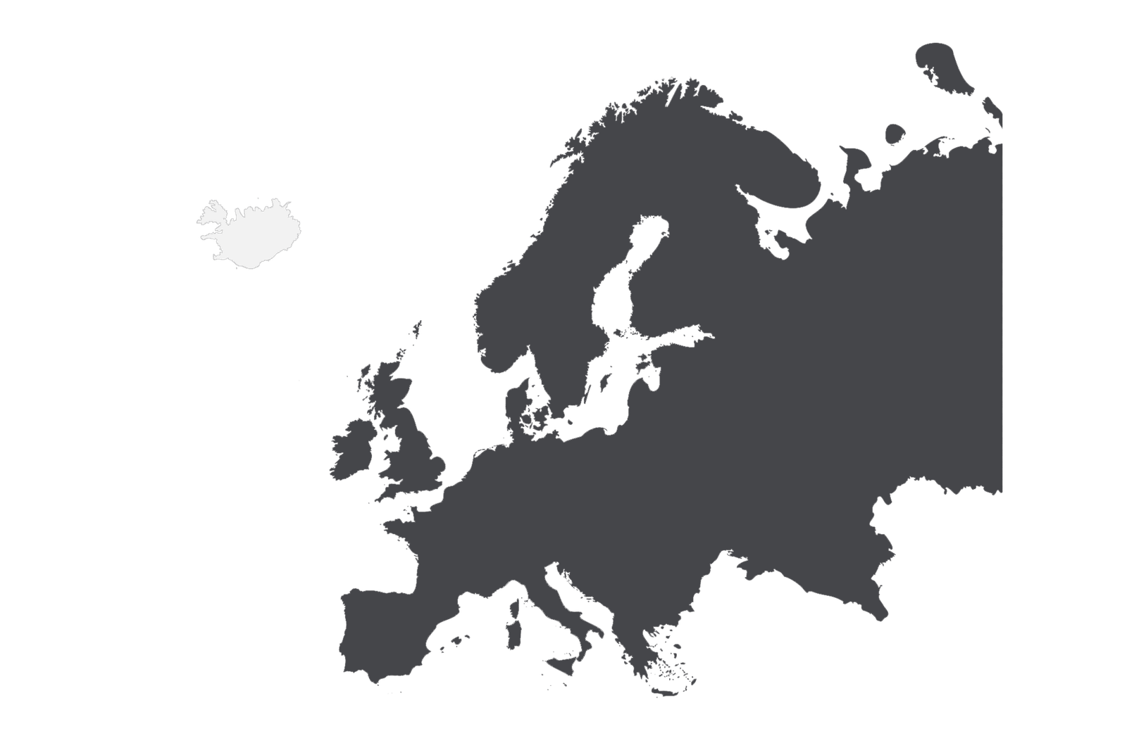 Island Europa Karte