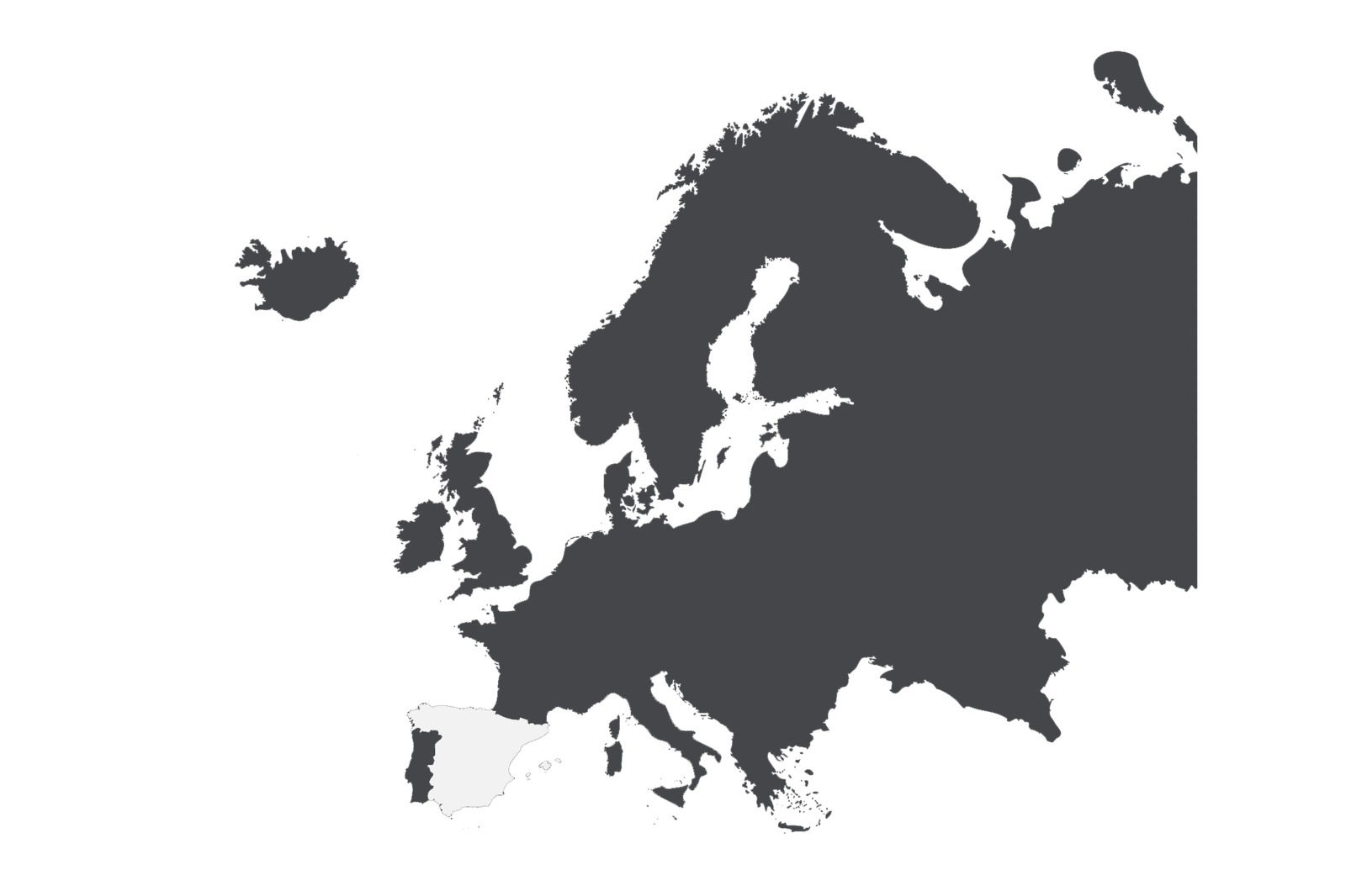 Spanien Europa Karte