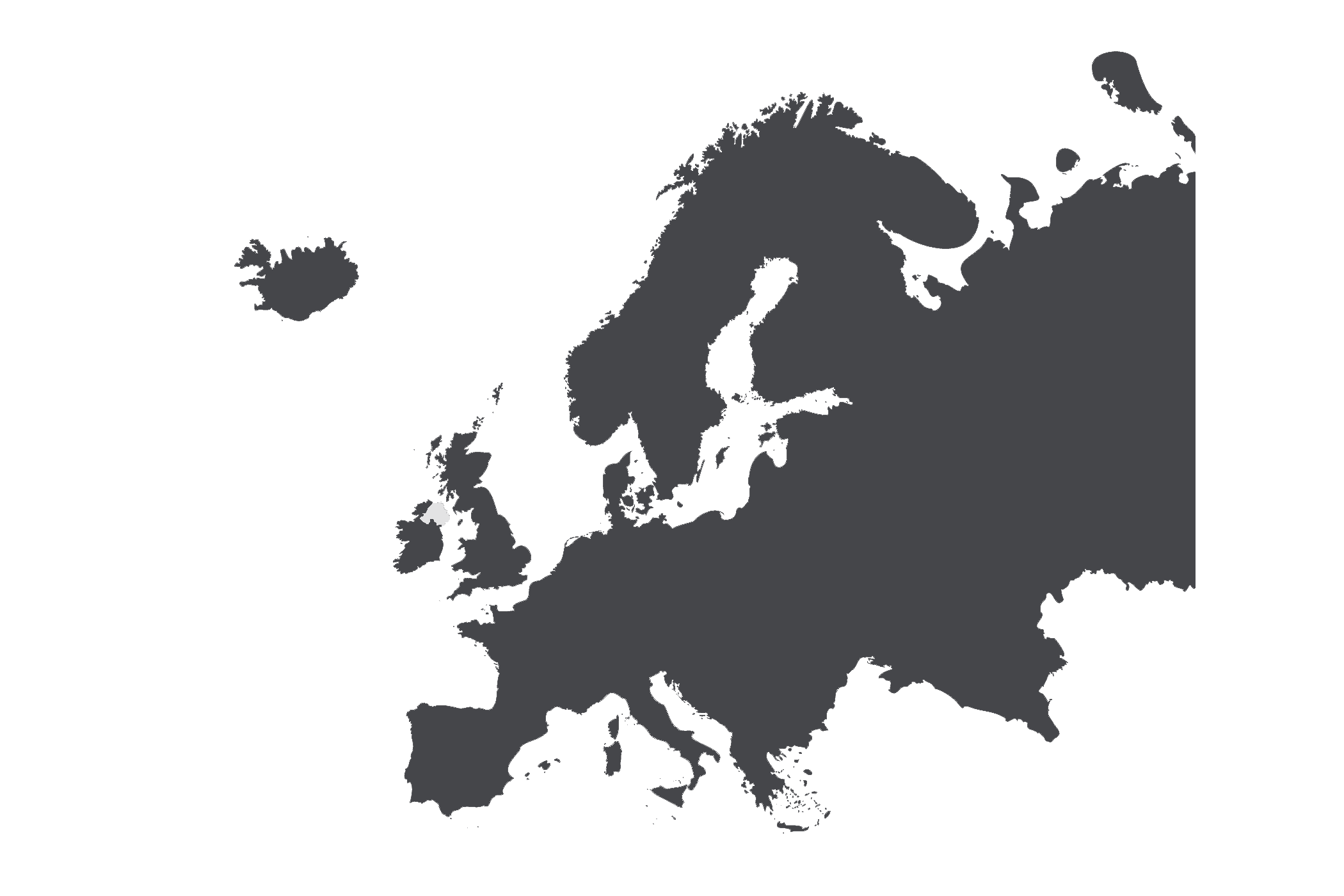 Nordirland Europa Karte