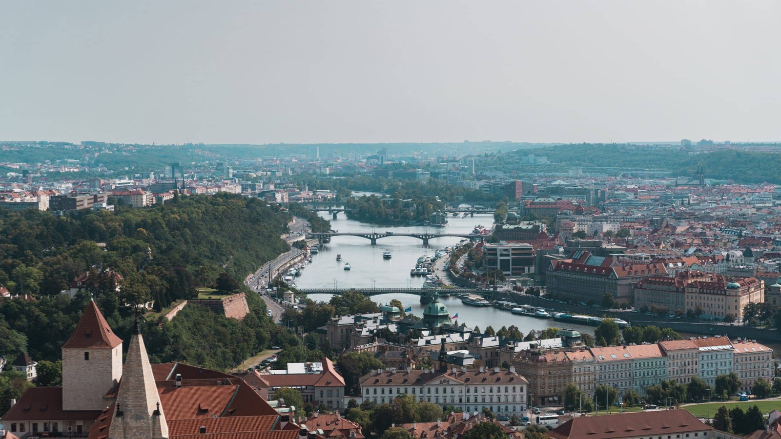 Ausblick auf die Moldau