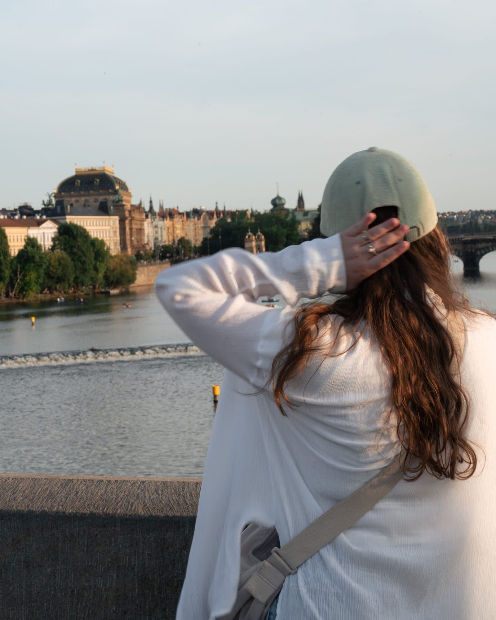 Anna on the Charles Bridge