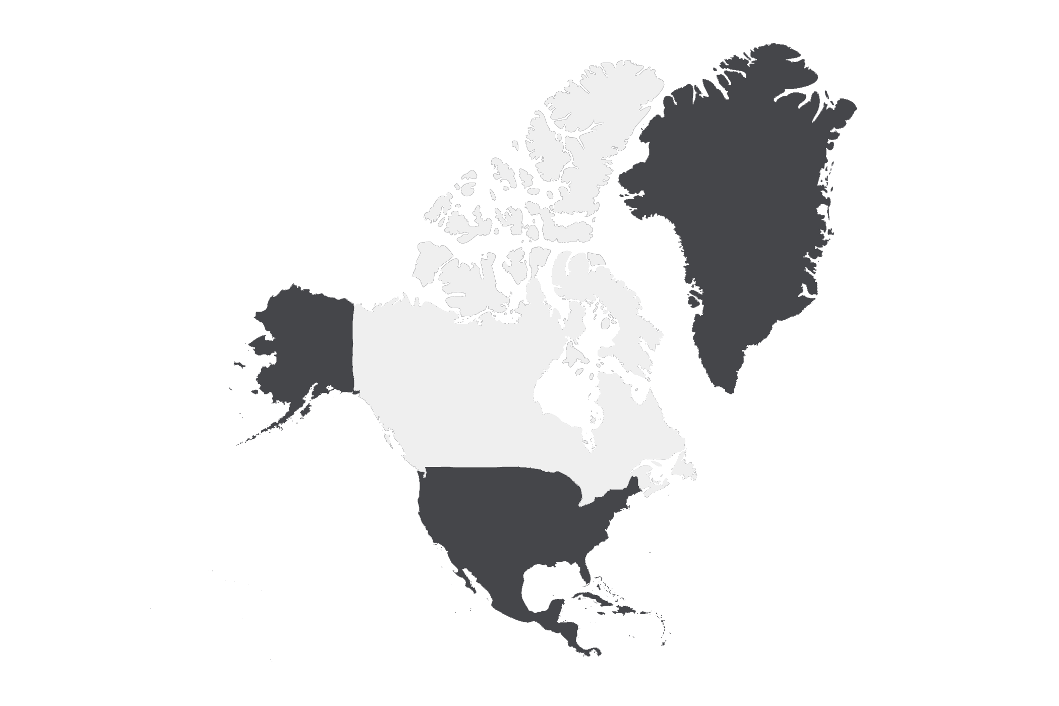 Canada North America Map