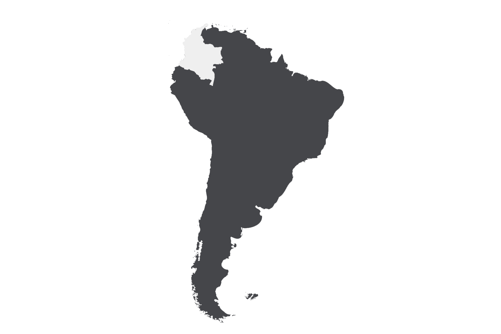 Kolumbien Südamerika Karte