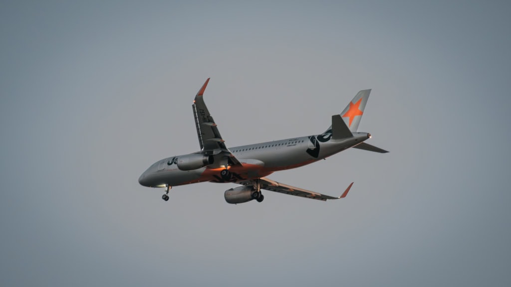 Flugzeug im Anflug