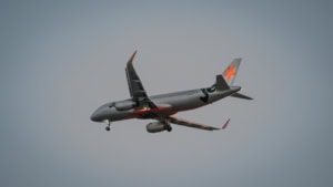 Flugzeug im Anflug