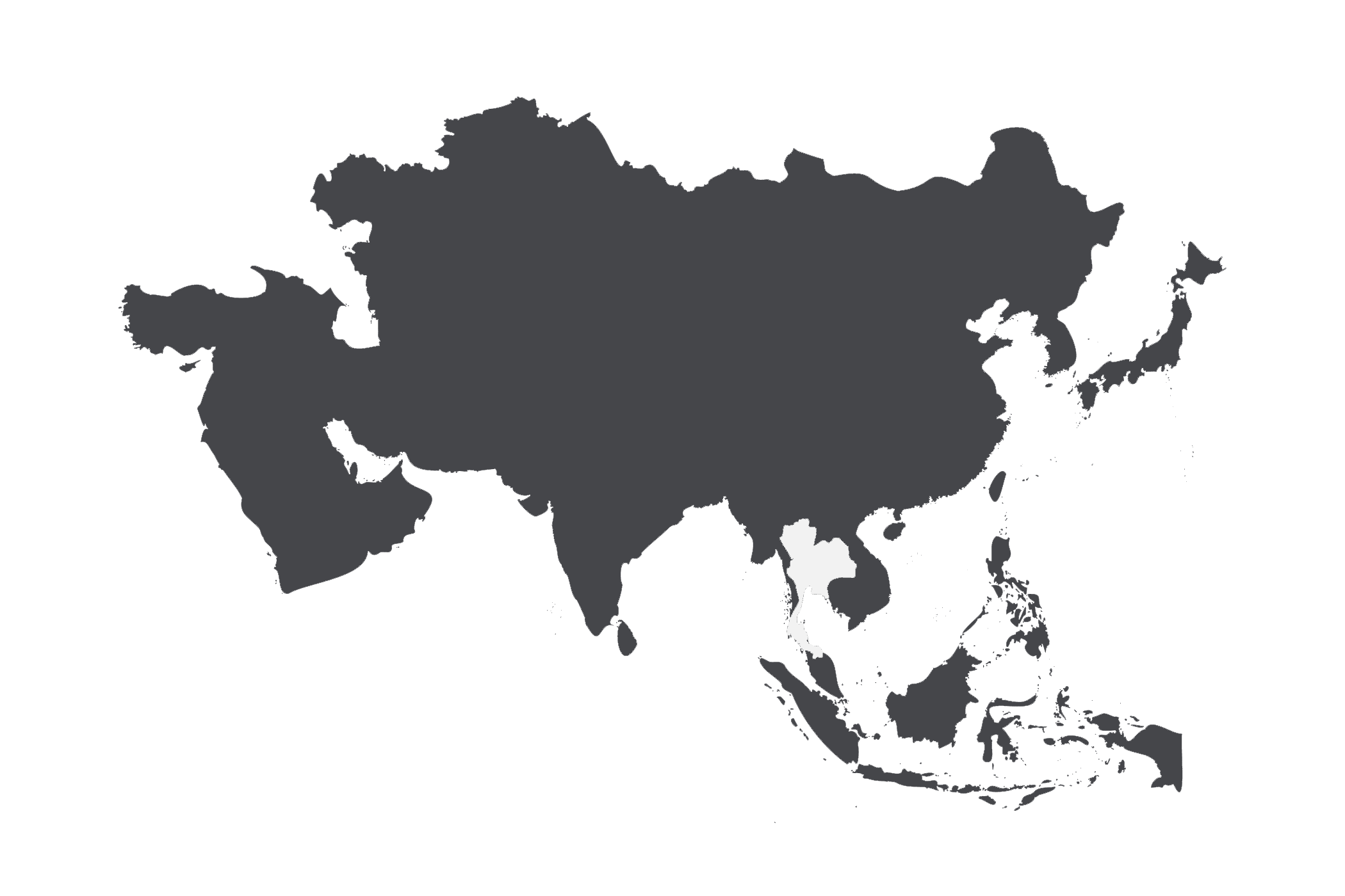 Thailand Asia Map