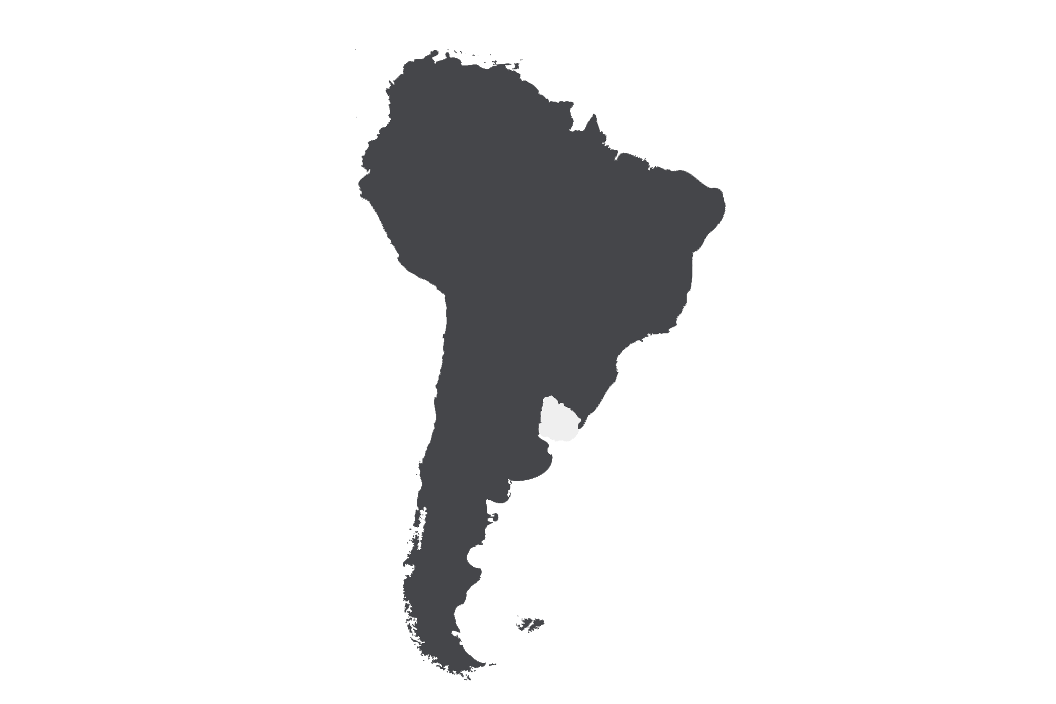 Uruguay Südamerika Karte